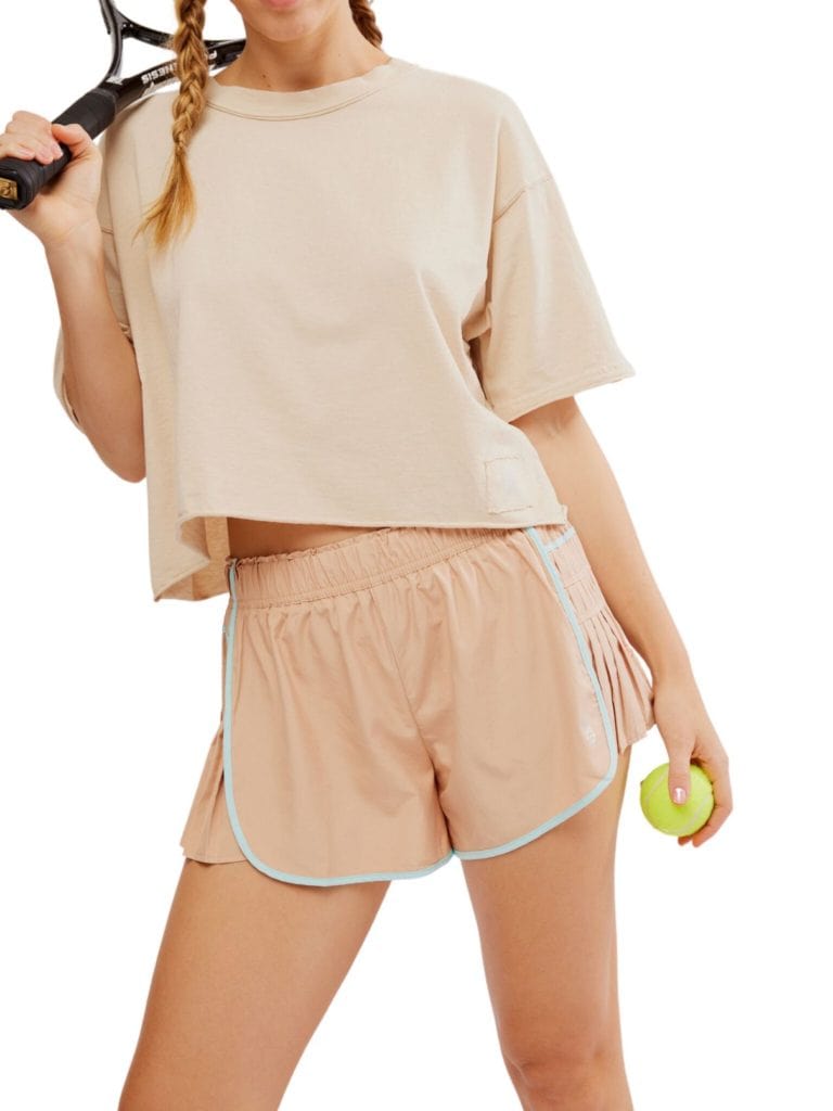 free people easy tiger short in rose gold