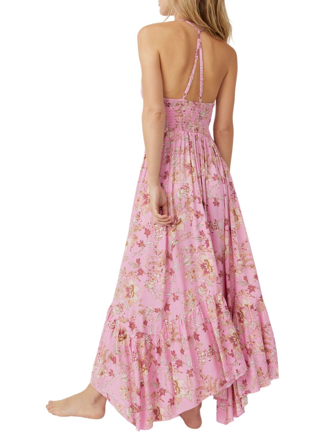 free people heat wave maxi in pink