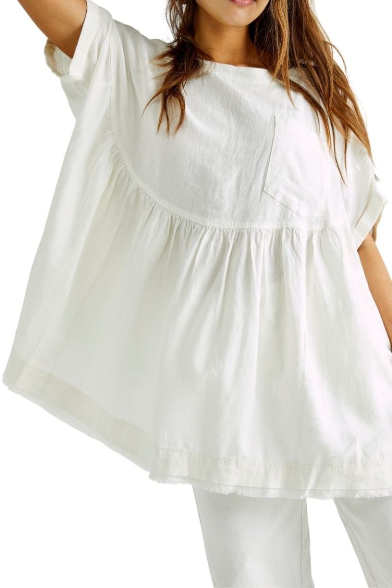 free people moon city top in ivory