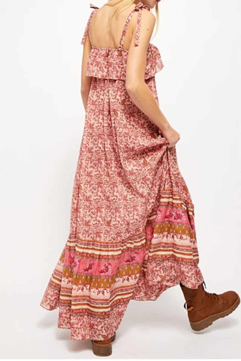 tangier babydoll midi dress