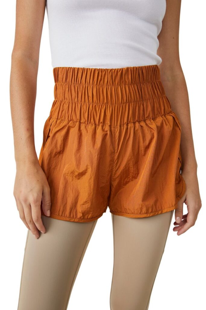 Free People Way Home Shorts in Russet Orange