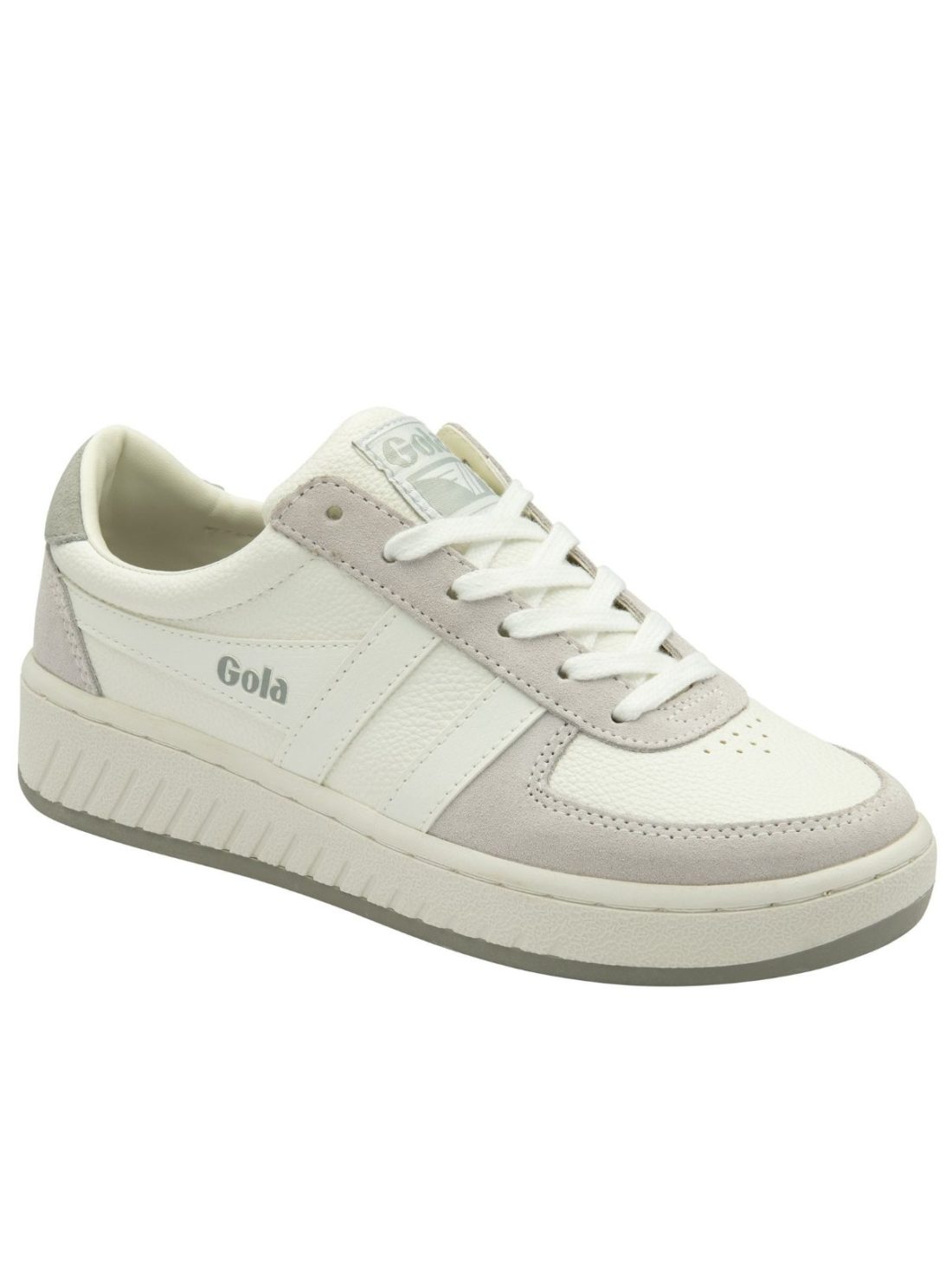 gola grandslam 88 sneaker in white/lt grey