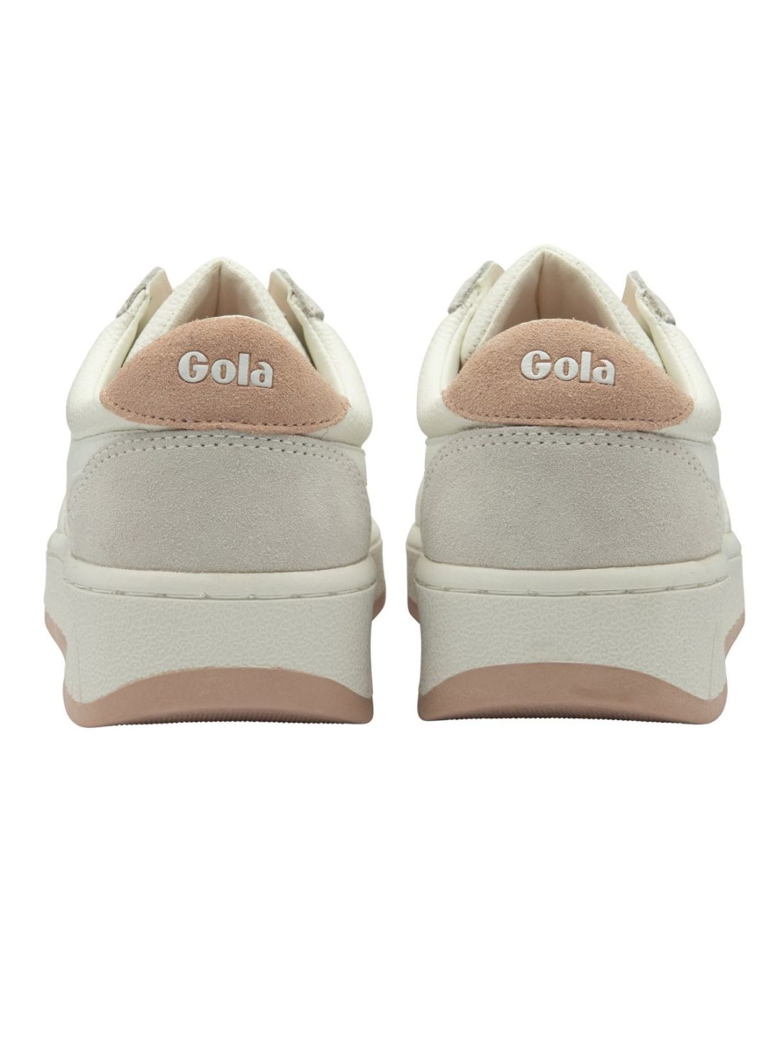 gola grandslamm 88 sneakers in white/pink pearl