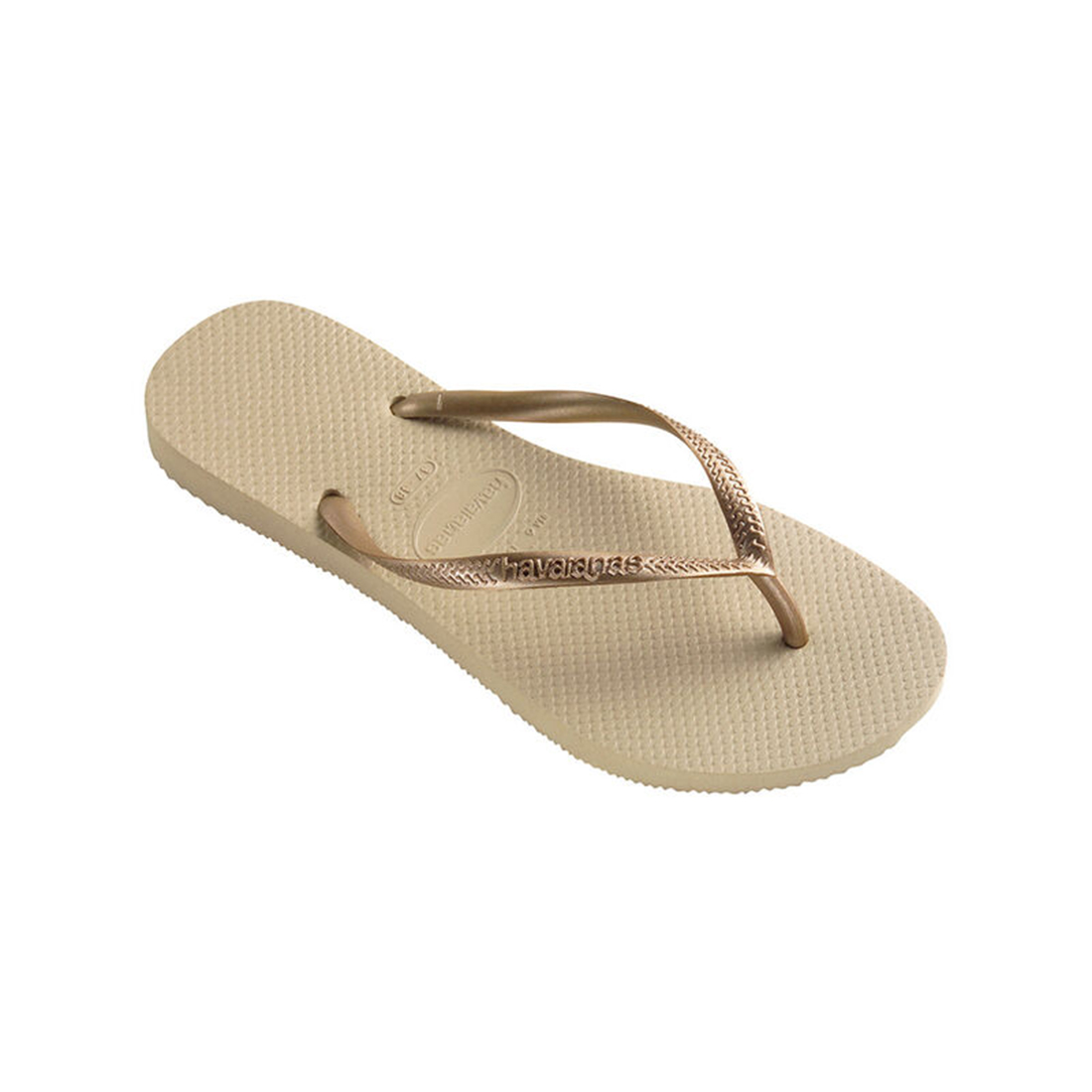 havaianas slim sandals in sand grey and 104444