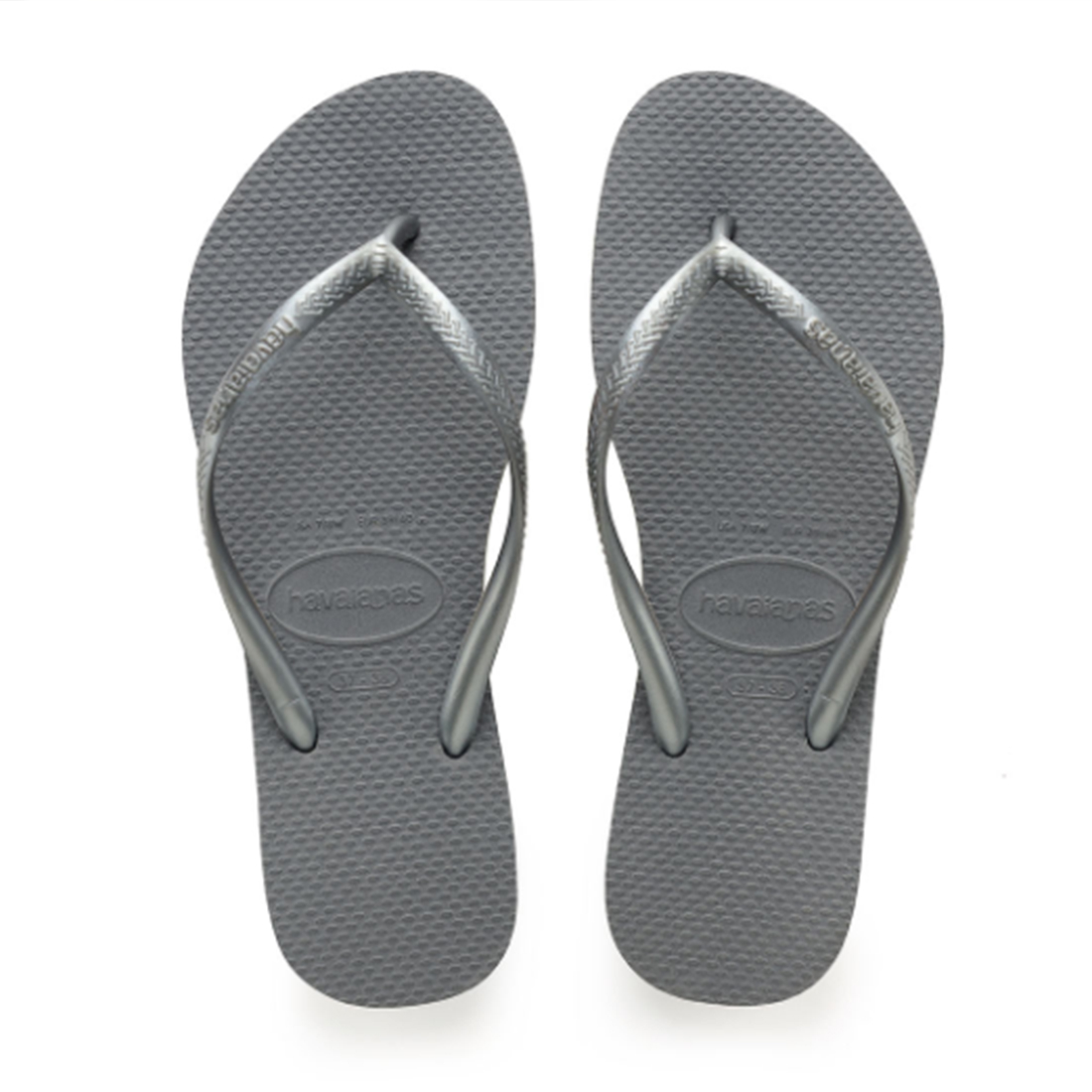 Havaianas Slim Sandals In Steel Gray 81407