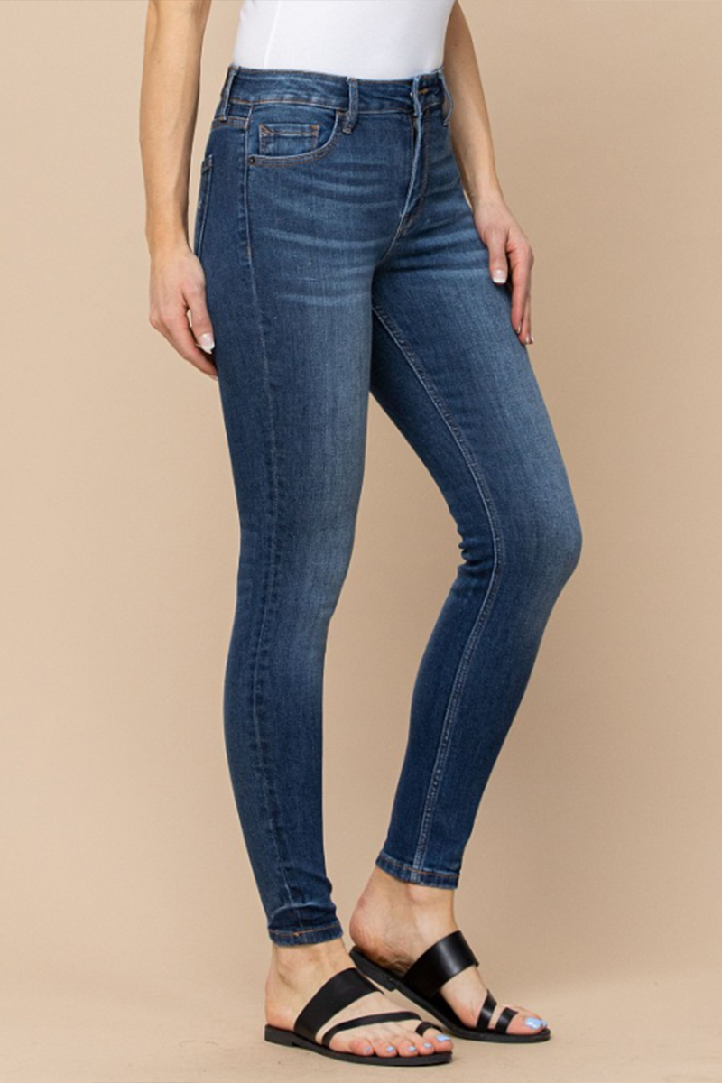hidden hr clean skinny jeans in dark blue 94165