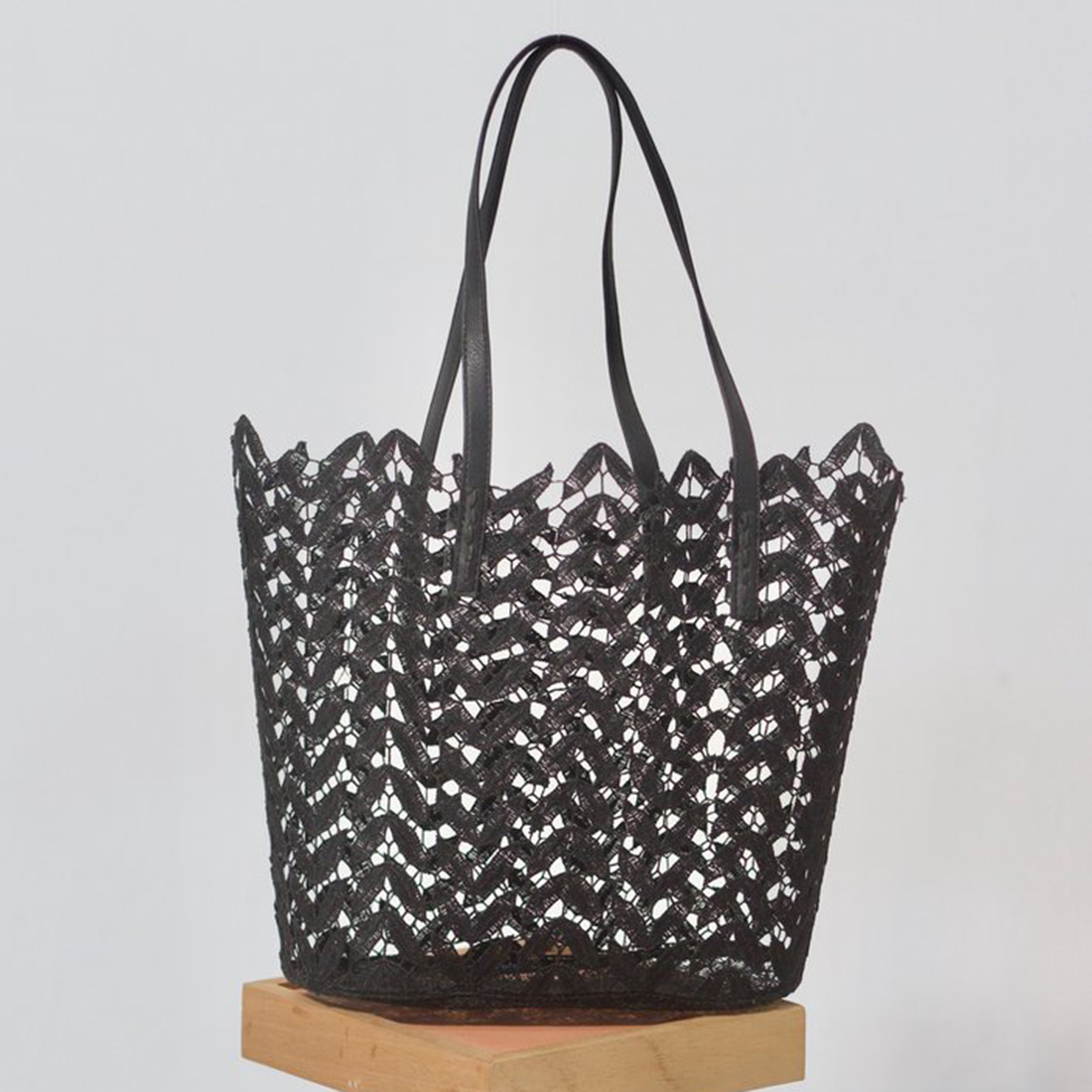 lace tote bag