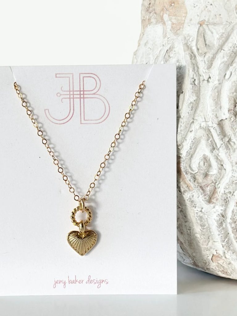 jeny baker designs murphy heart necklace
