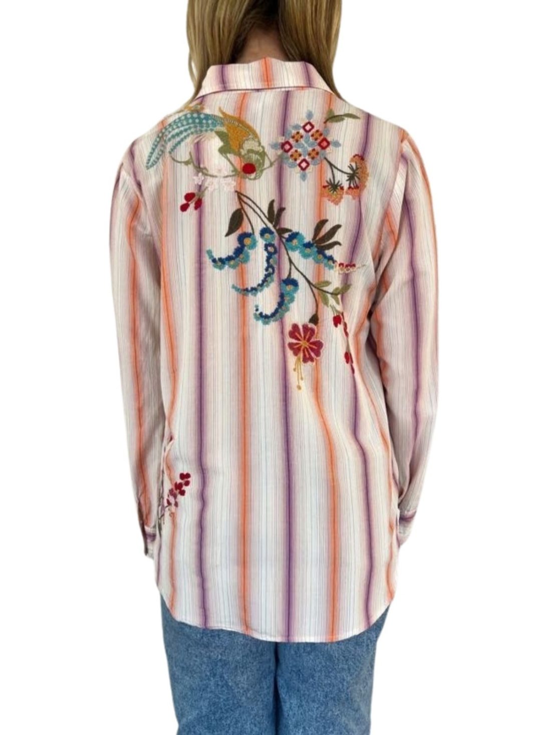 johnny was dionne relaxed shirt in stripe