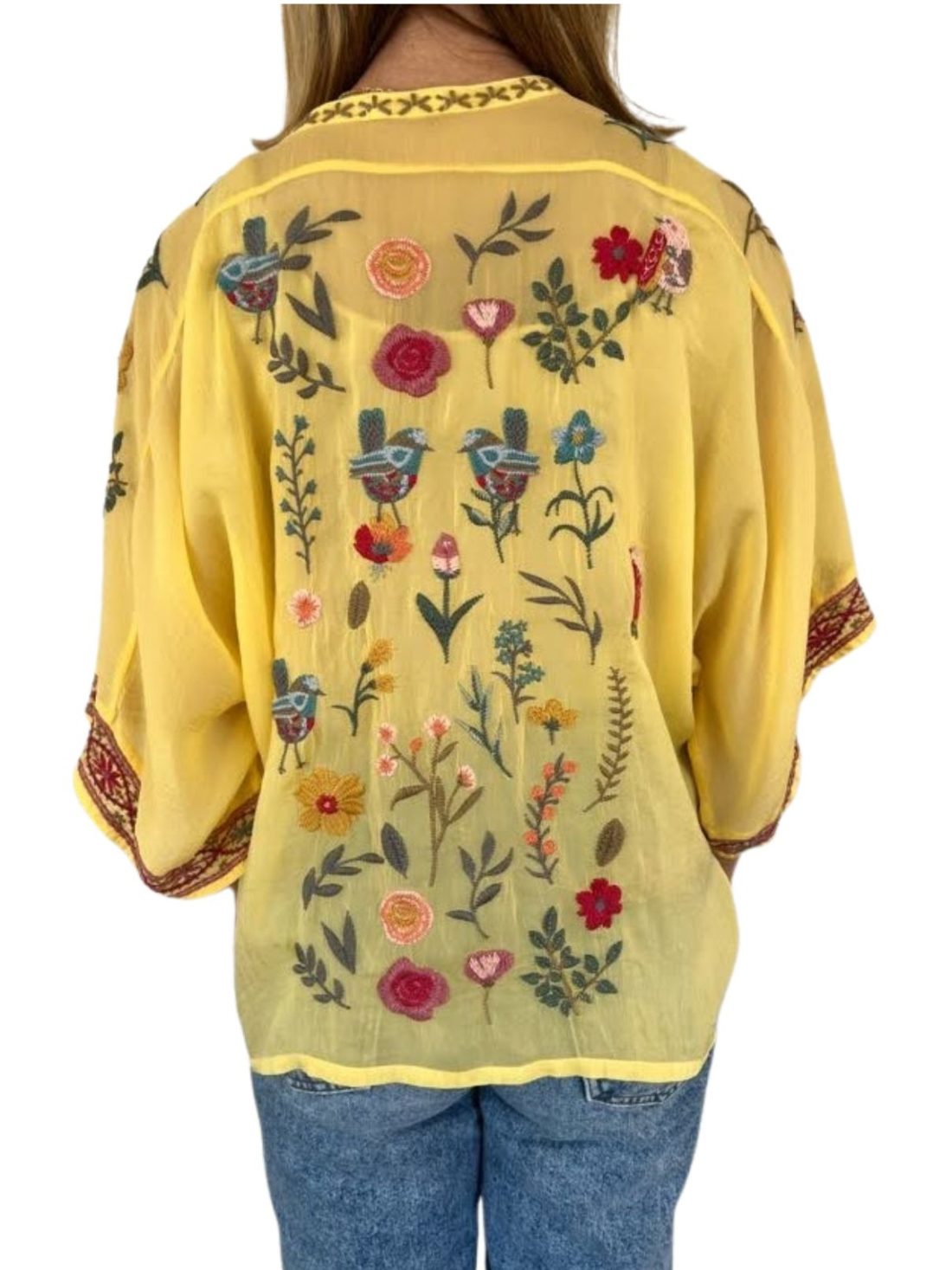 johnny was roylane blouse in soft citron