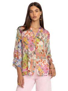 johnny was vacanza blouse in mc dreamer print