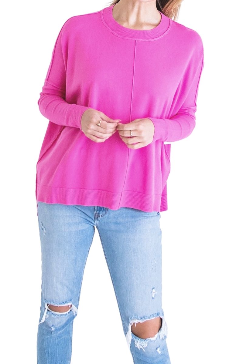 Pink cotton sweatshirt