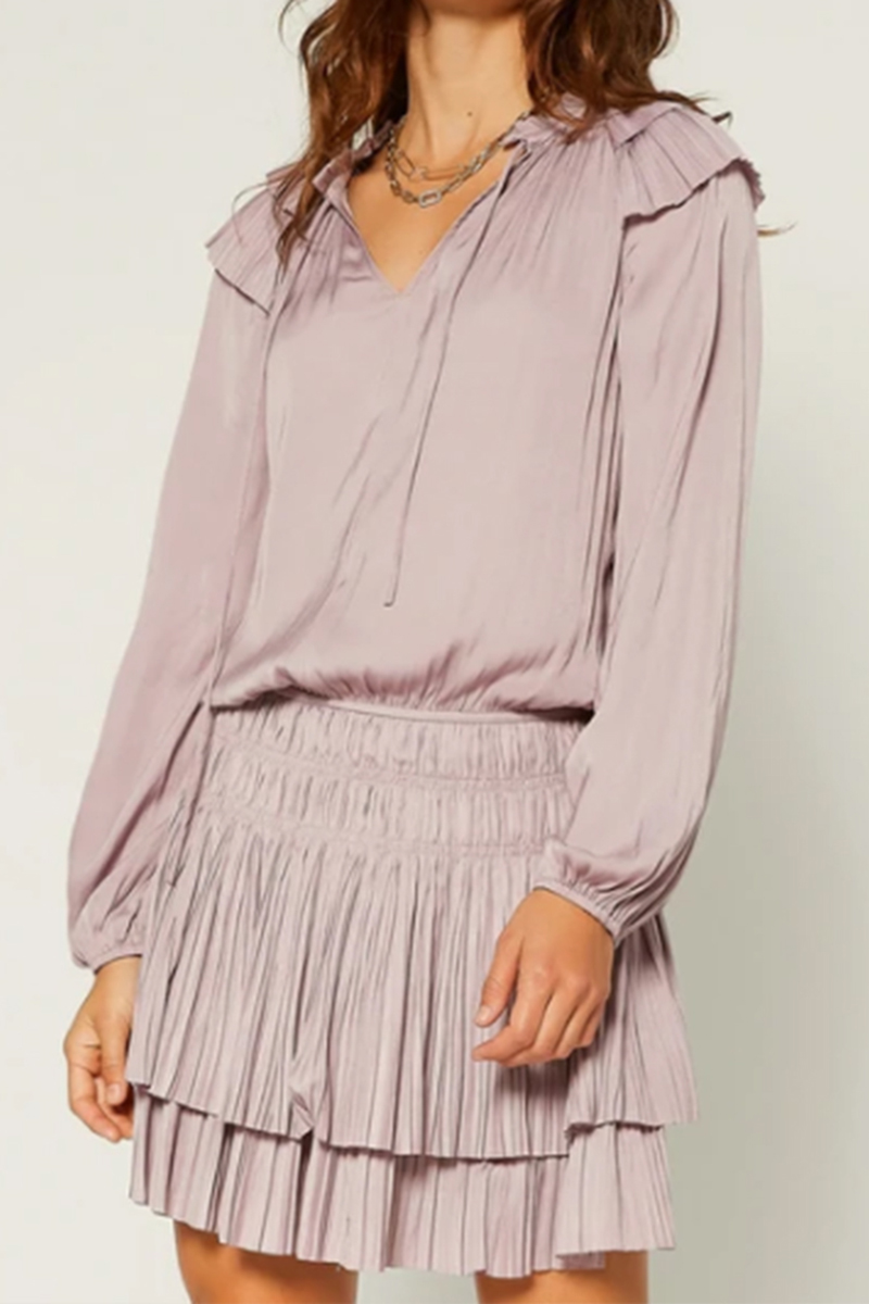 ls mini 3 tierred dress in dusty lavender 100123