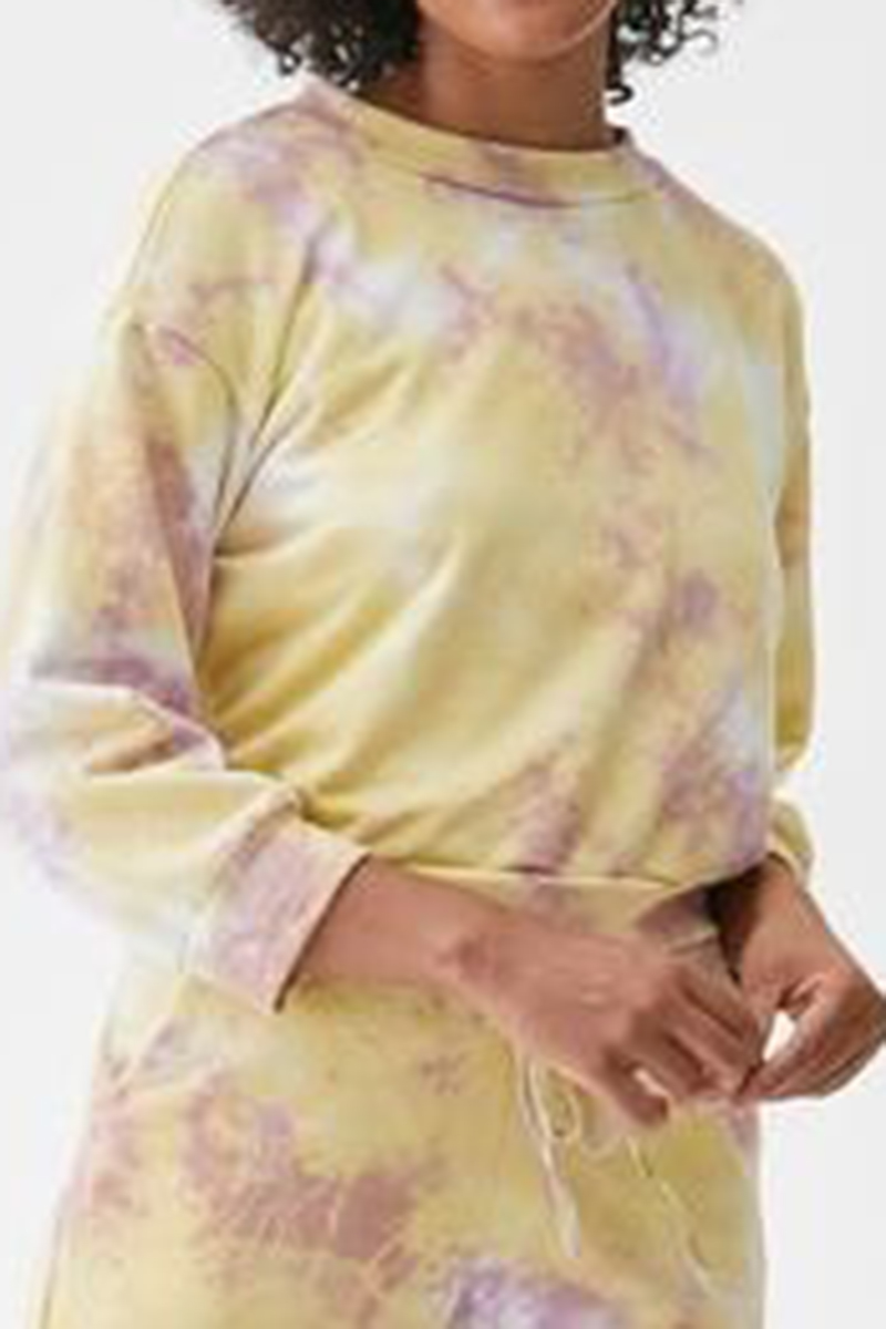 Michael Stars Sia Crop Sweatshirt In Lilacvolt 70886
