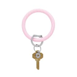 o venture silicone o ring in tickled pink gingham