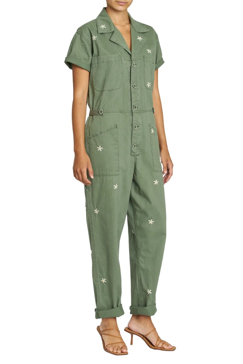 Womens Clothing Jumpsuits and rompers Full-length jumpsuits and rompers Pistola Cotton Grover Jumpsuit in Green 