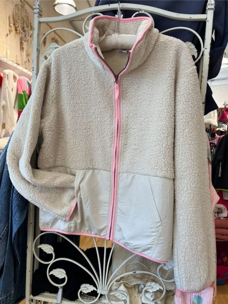 pj salvage cozy jacket in oatmeal