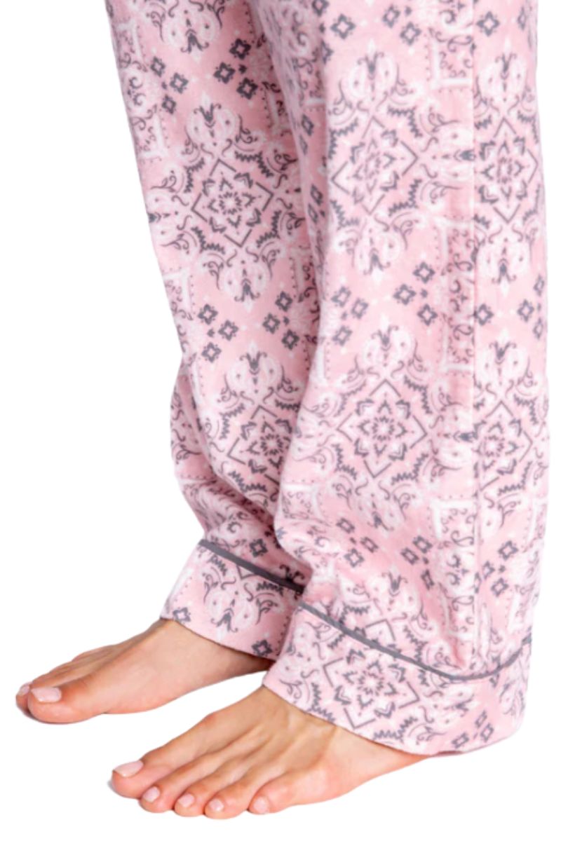 pj salvage flannel pant in blush