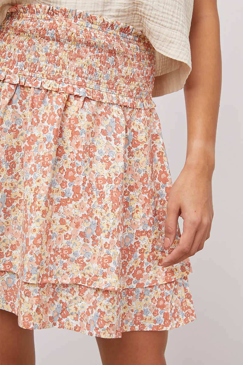 rails addison skirt in multi wildflower print 105178