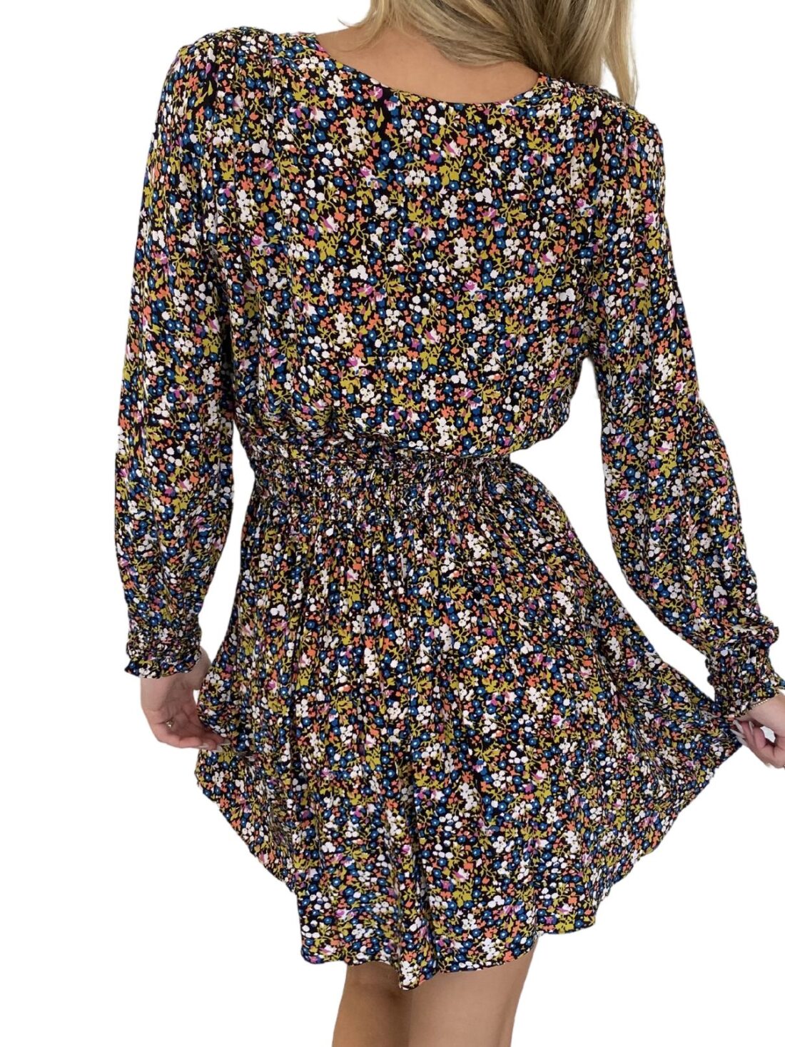 rails delaney dark ditsy floral print dress