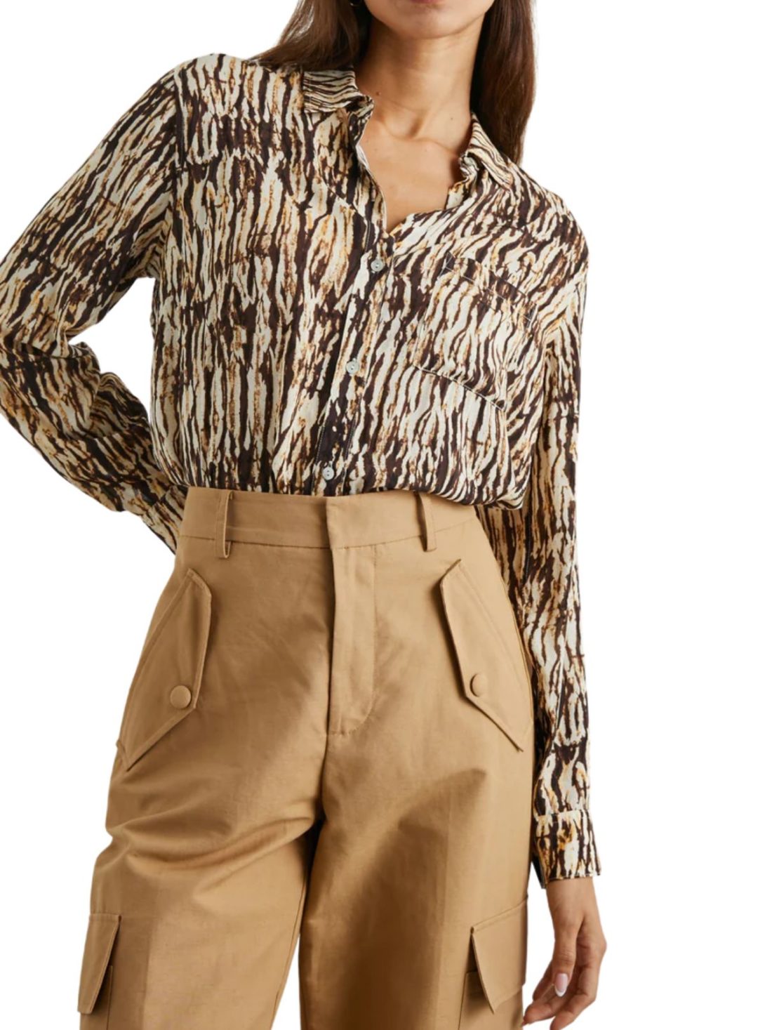 rails josephine blouse in neutral ikat