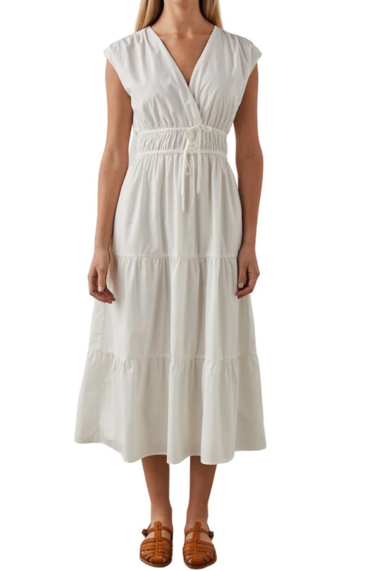 rails lucia dress in white
