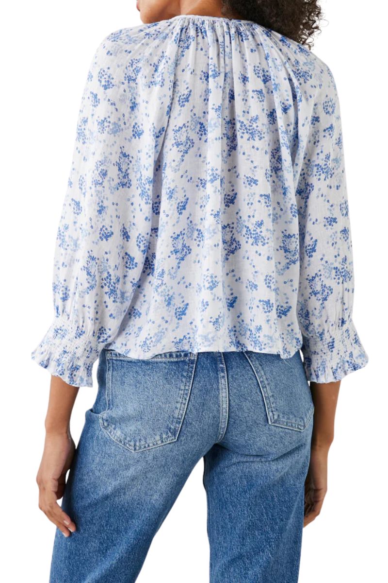 Rails Mariah Blouse in Blue Blossoms | Cotton Island Women's