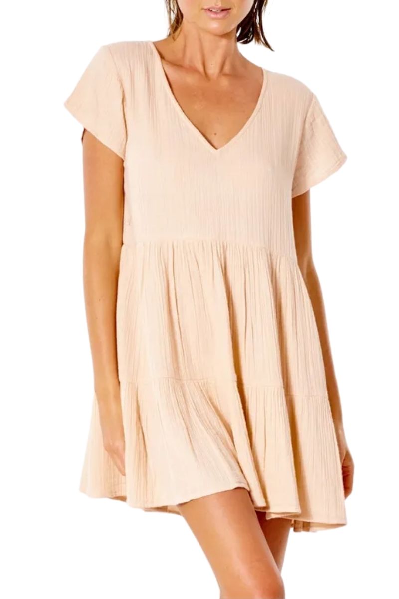 rip curl premium surf dress in dusty pink 109043