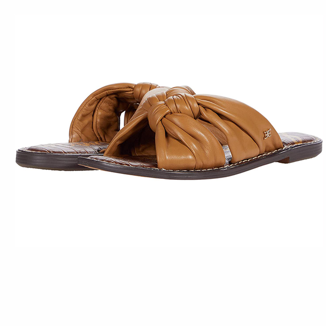 sam edelman garson sandal in camel leather 89190