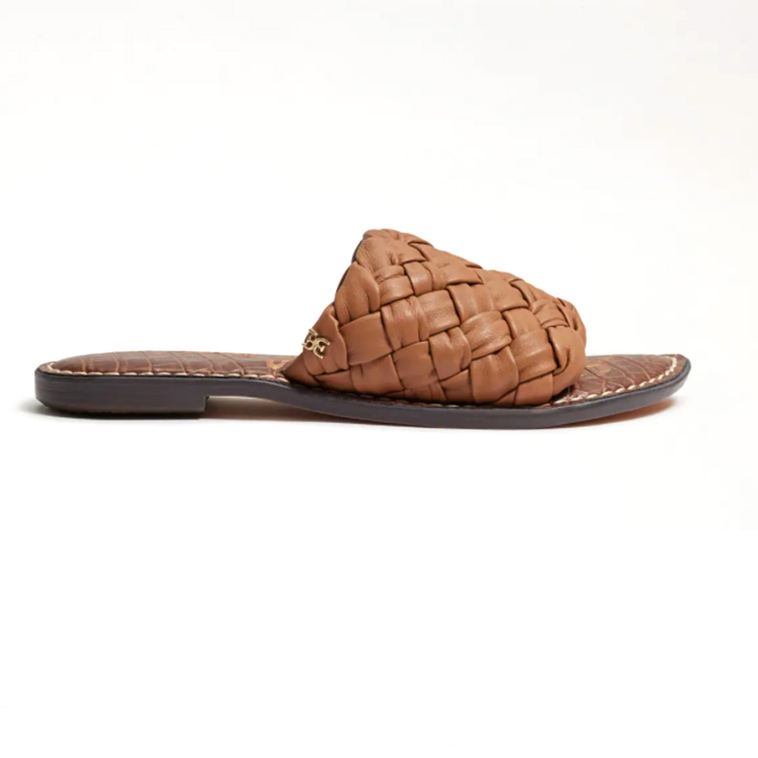 sam edelman griffin woven sandal in lt brown cuoio 106762