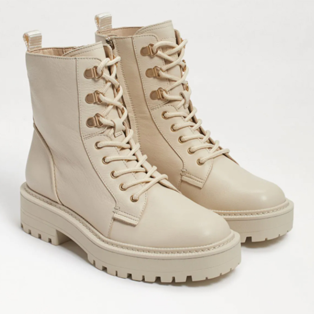 womens ivory combat boots