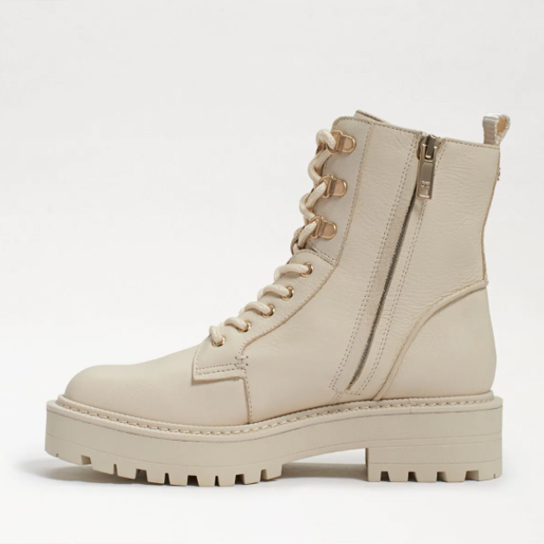 sam edelman ivory combat boots