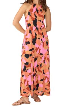 sanctuary backless maxi in solar power print