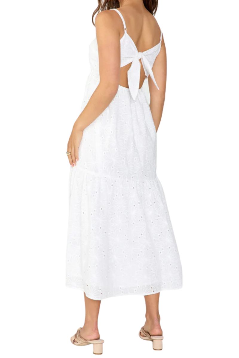 sanctuary embroidered maxi dress in white