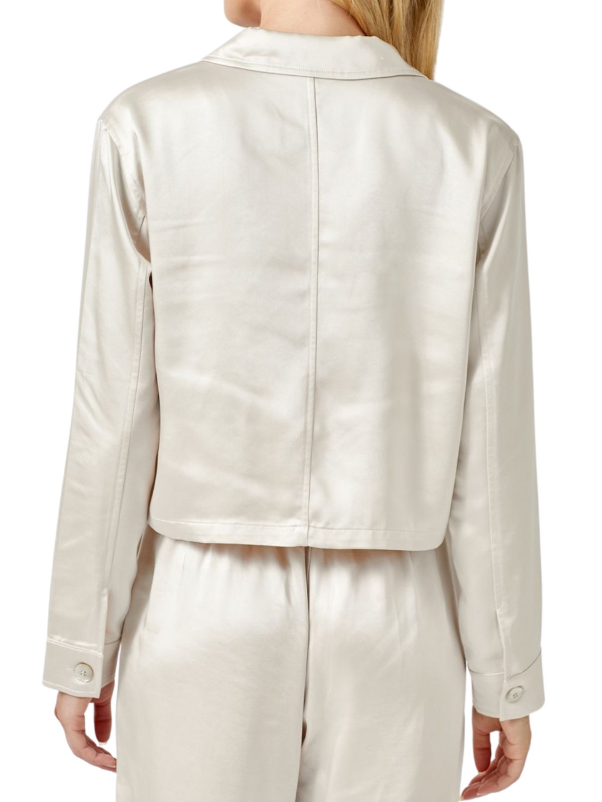 Cropped Cotton Jacket - IVORY