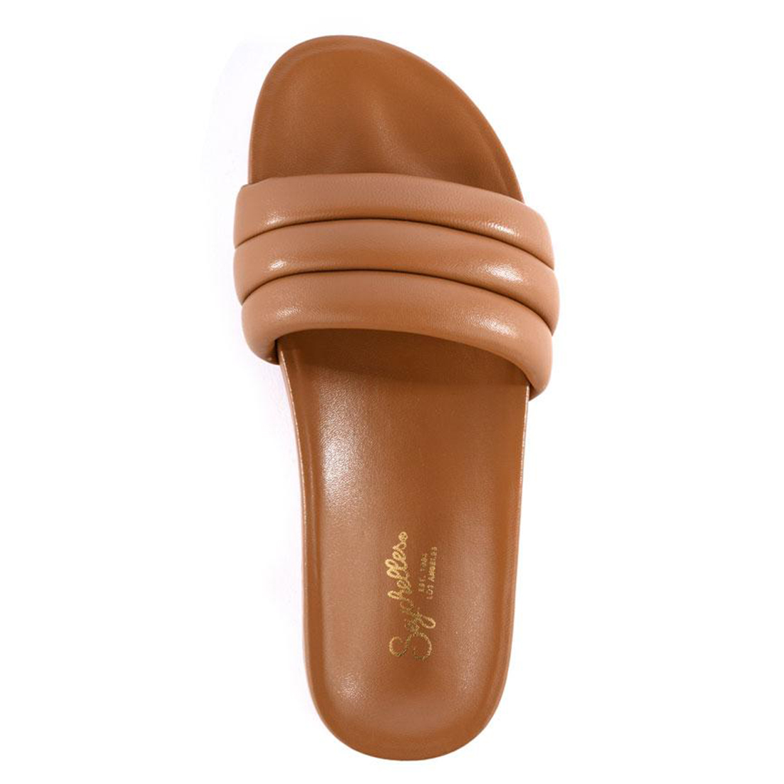 seychelles low key slide sandal intan leather 92620