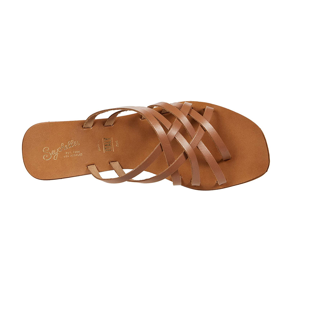 seychelles nice try leather sandal in tan 85204