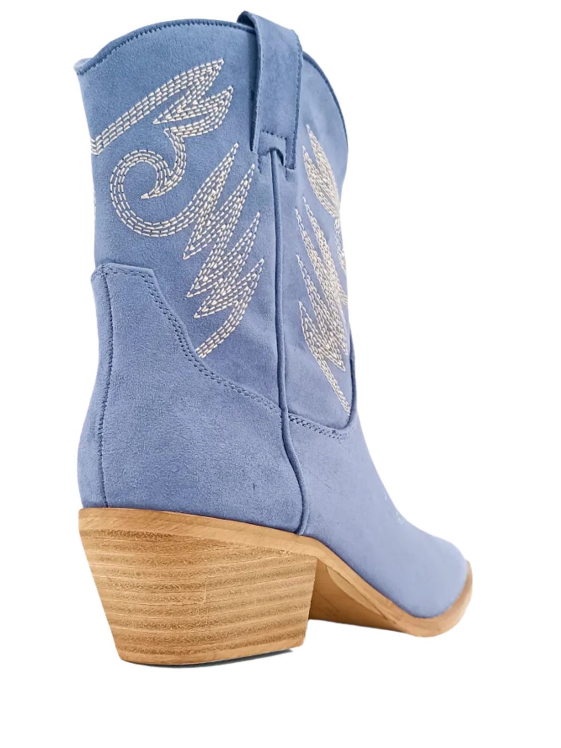 shu shop zahara cowboy boot in blue suede