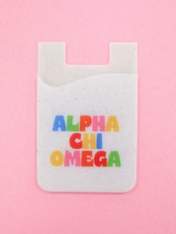 sorority phone wallet alpha chi omega