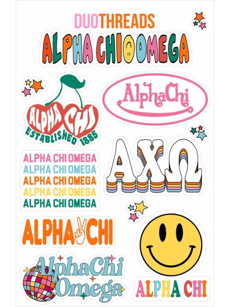 sorority stickers alpha chi omega