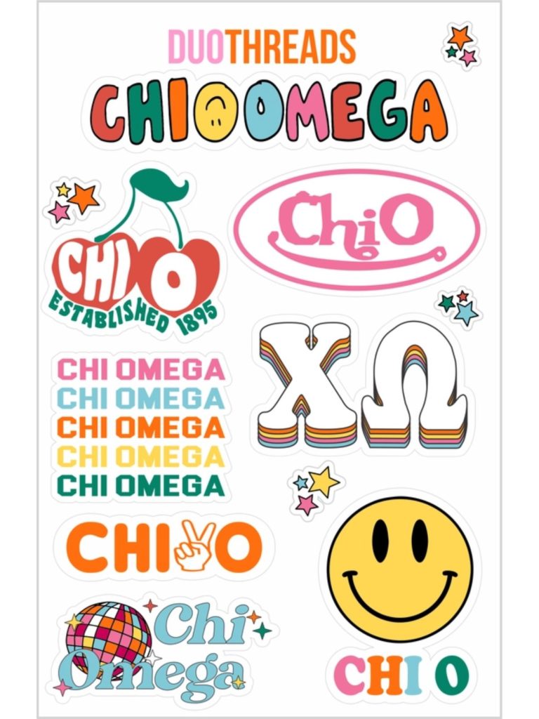 sorority stickers chi omega