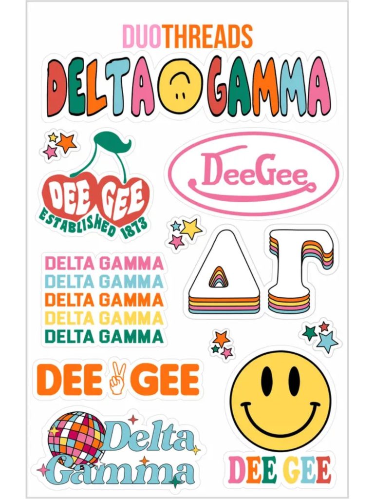 sorority stickers delta gamma