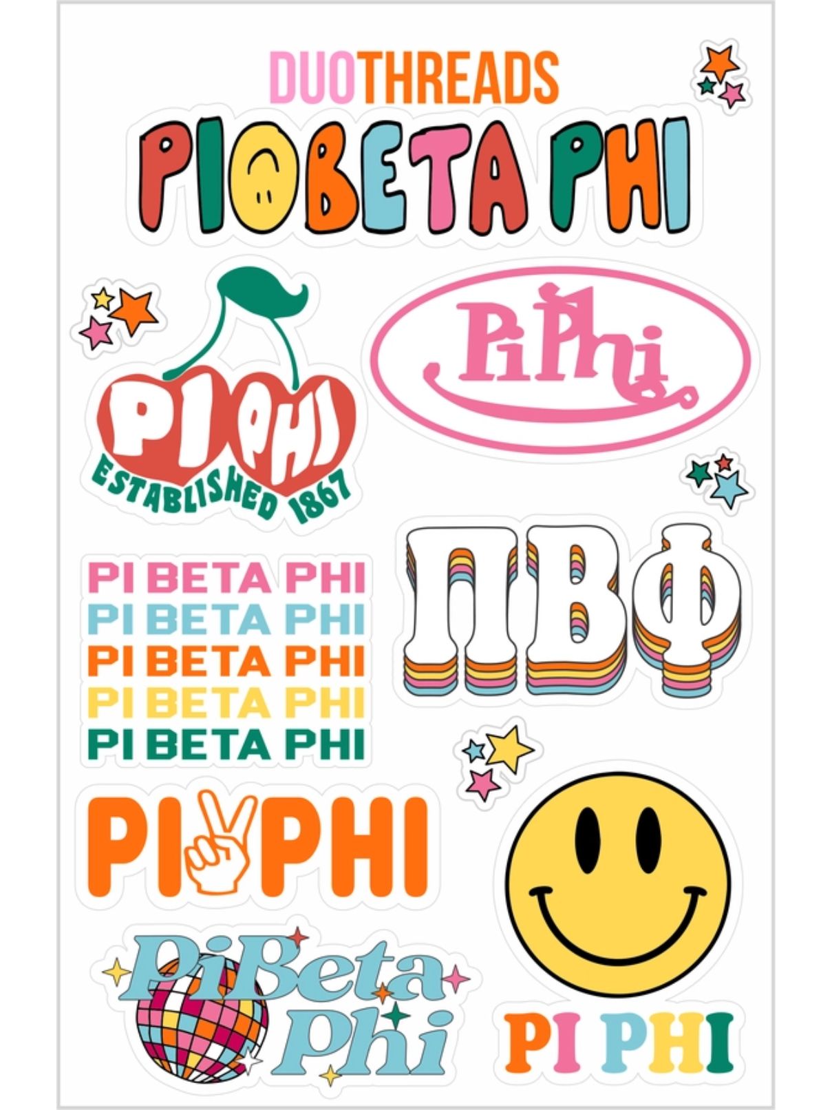 sorority stickers pi phi