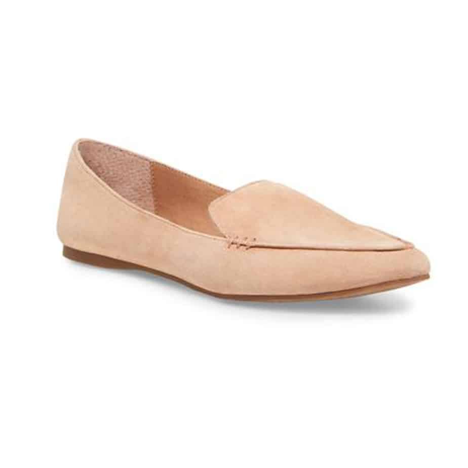 steve madden feather suede loafers
