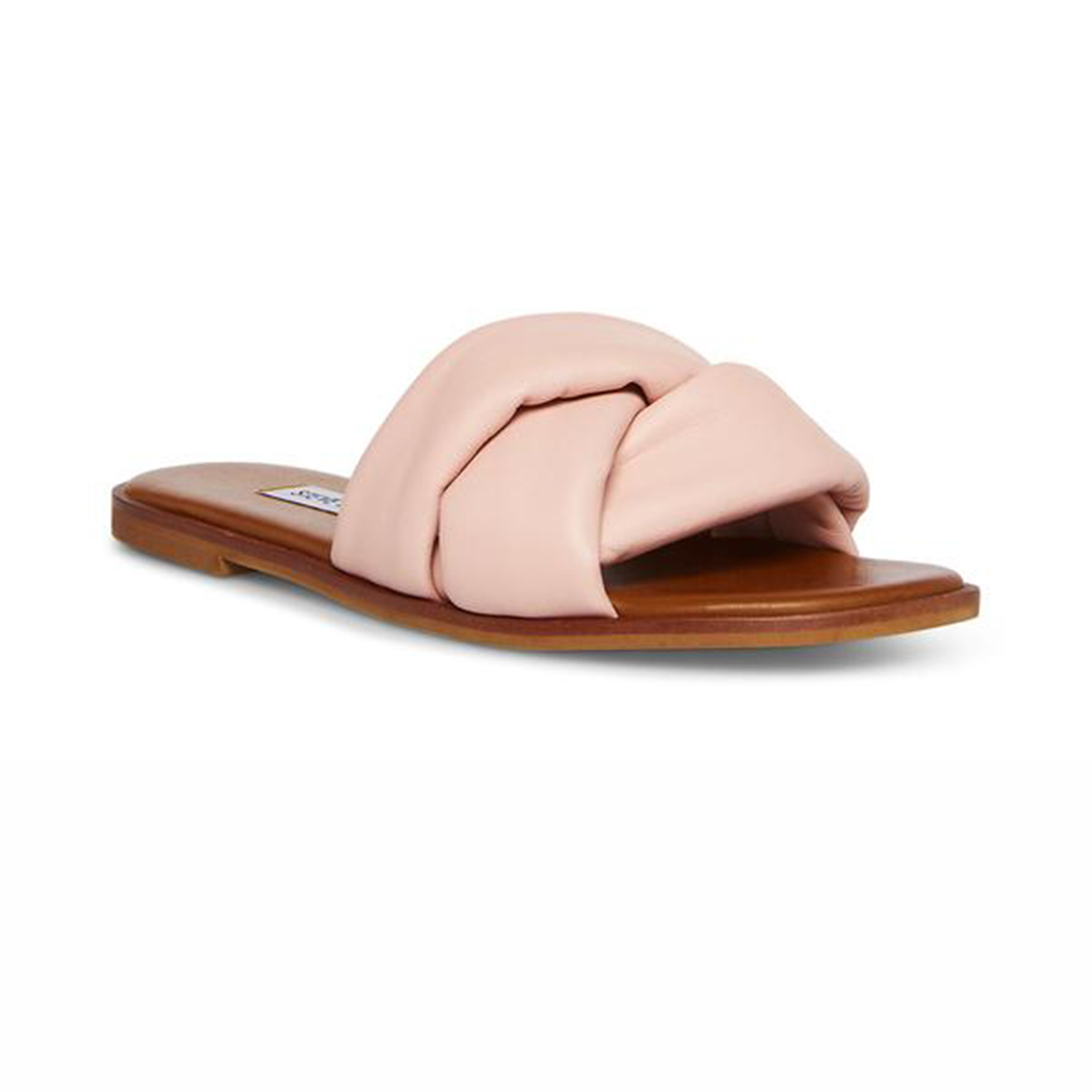 steve madden georgina slide in pink leather 91609