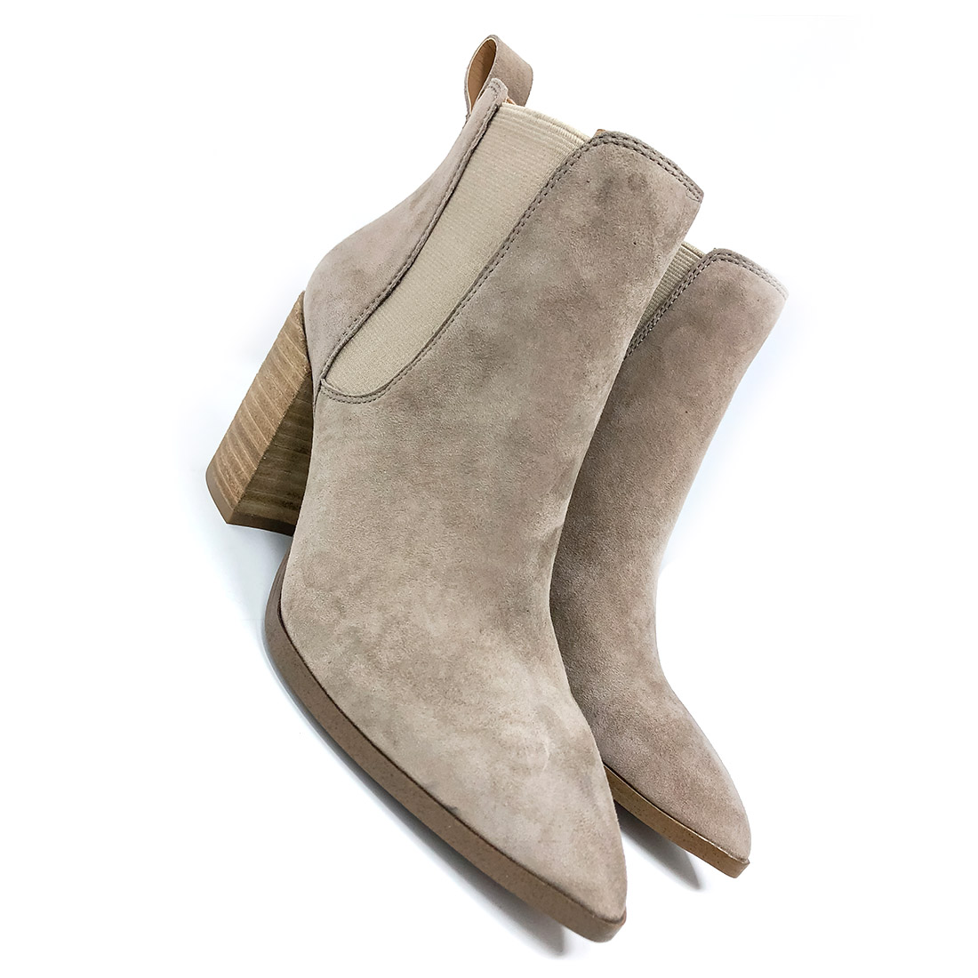 Steve Madden Knoxi Taupe Suede Bootie 73285