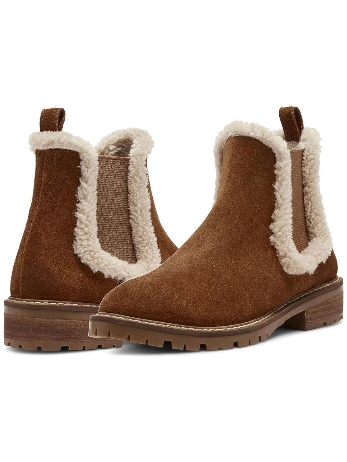 Steve Madden Leopold-F Fur Boot in Camel Suede | Cotton Island