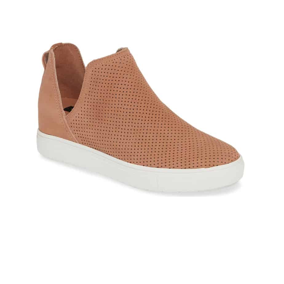 steve madden perforated wedge sneakers