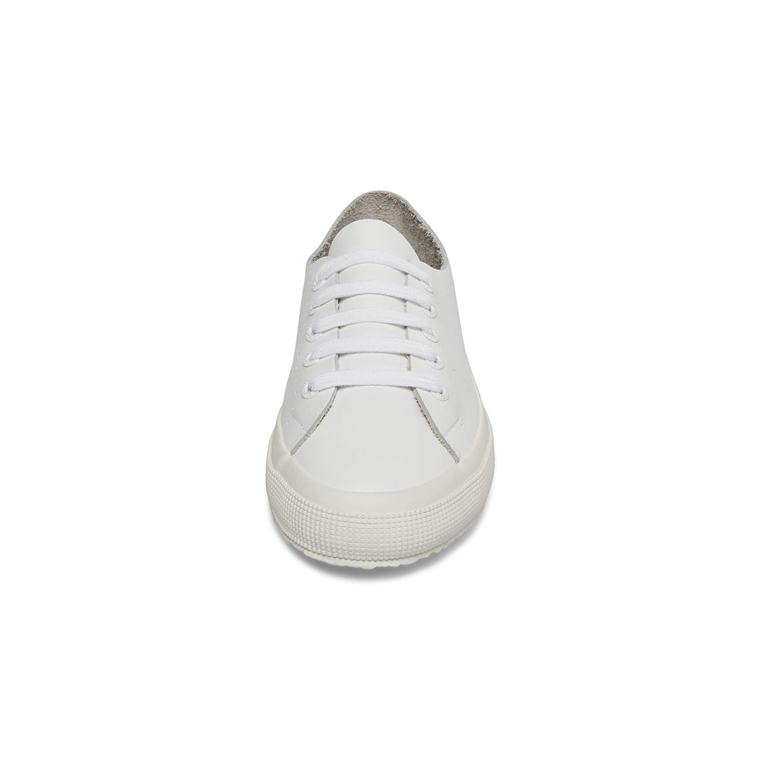 superga 2750 raw cut white leather sneaker 84017