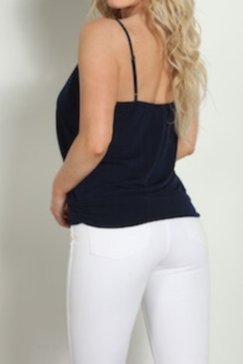 veronica m cami with band in navy